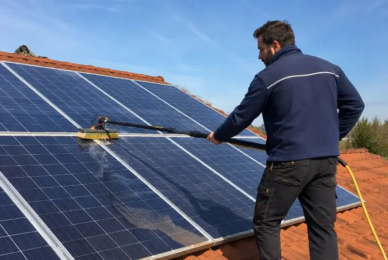Nettoyage et entretien de panneaux solaires à Riantec